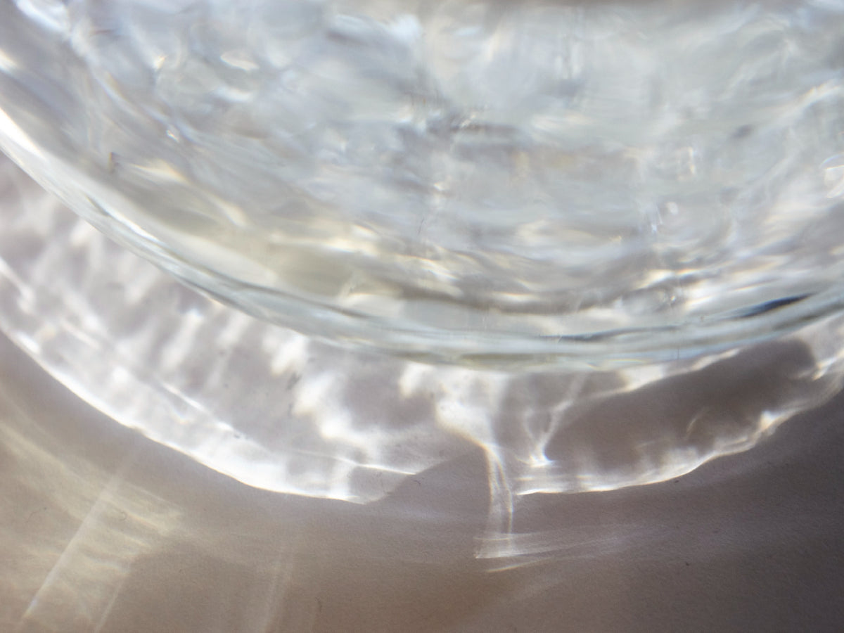 water close up on a clear background