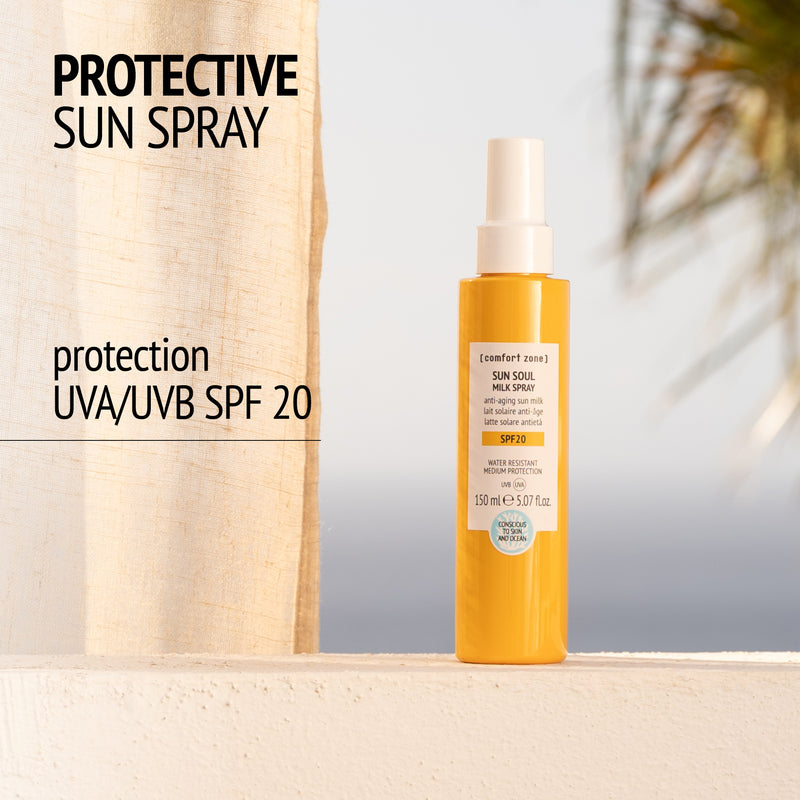Comfort Zone: SUN SOUL MILK SPRAY SPF 20  Anti-ageing sun milk -
