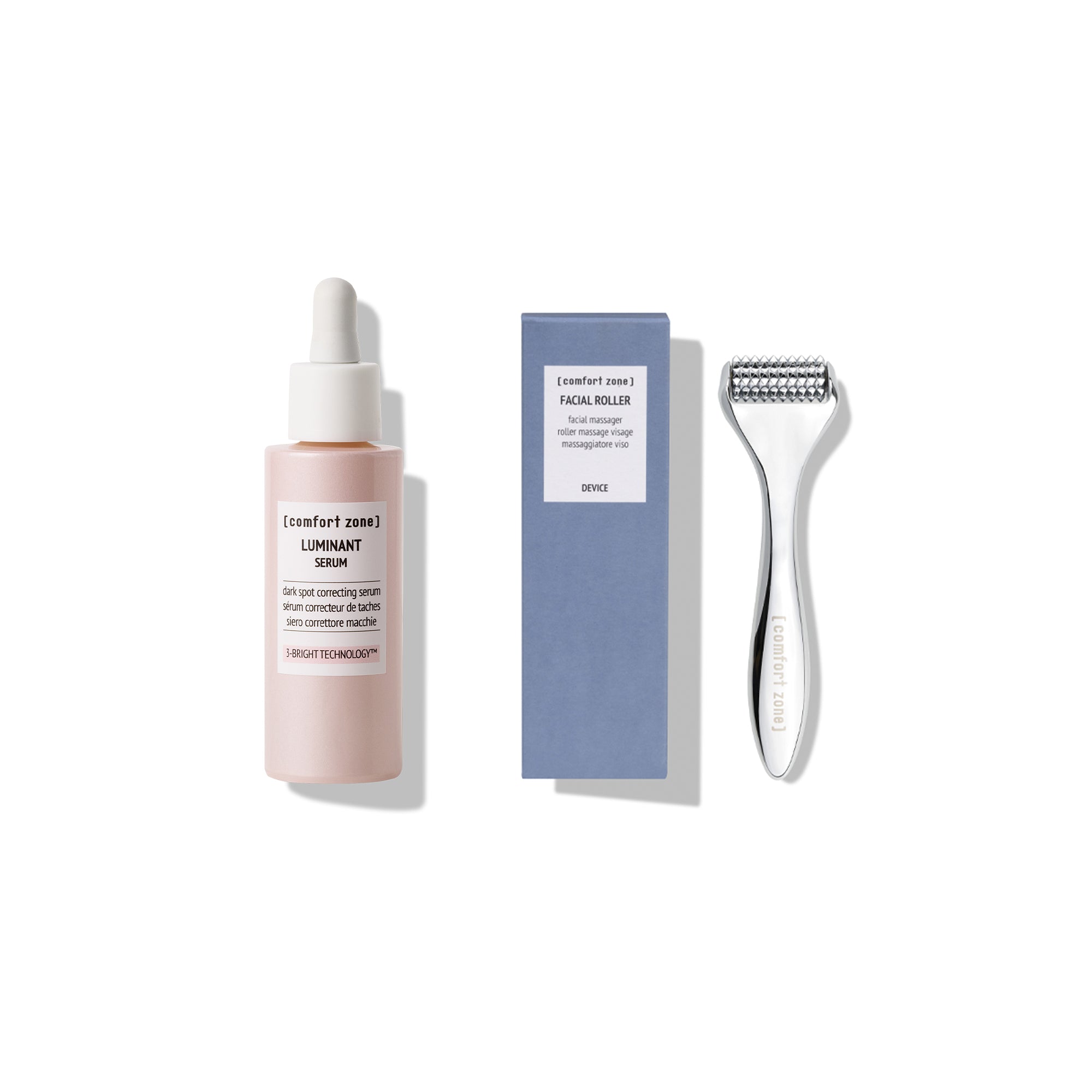 Comfort Zone: LUMINANT CORRECTING FACE KIT  Correcting Serum and Facial Roller -Face
