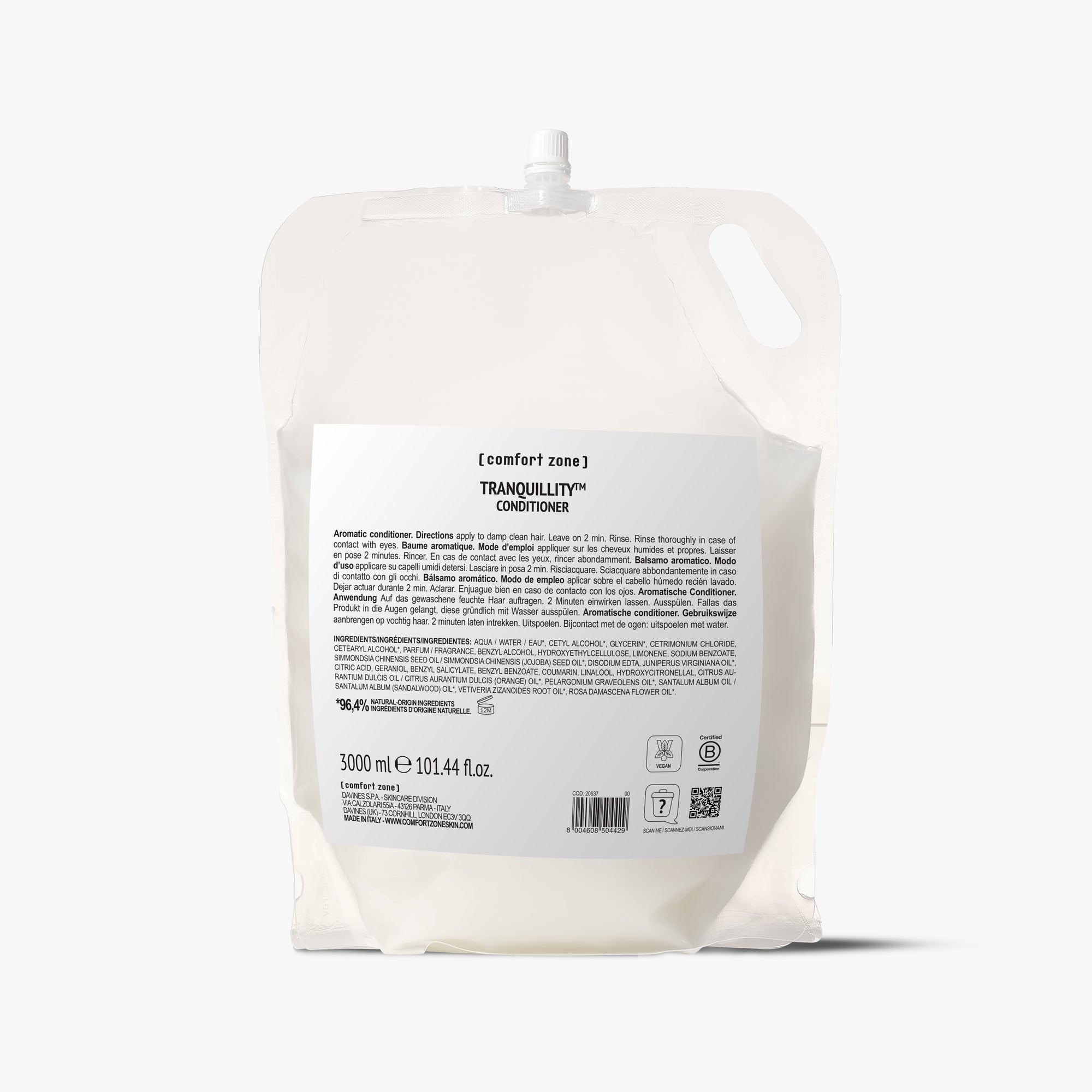 Comfort Zone: Professional Tranquillity™ Conditioner 3L  3L Aromatic Conditioner Refillable  -8004608504429
