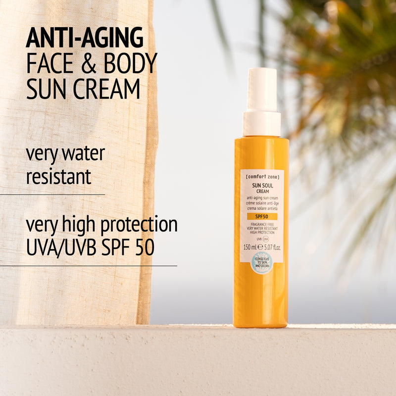 Comfort Zone: SUN SOUL CREAM SPF 50 Anti-aging face &amp; body sun cream - long lasting-
