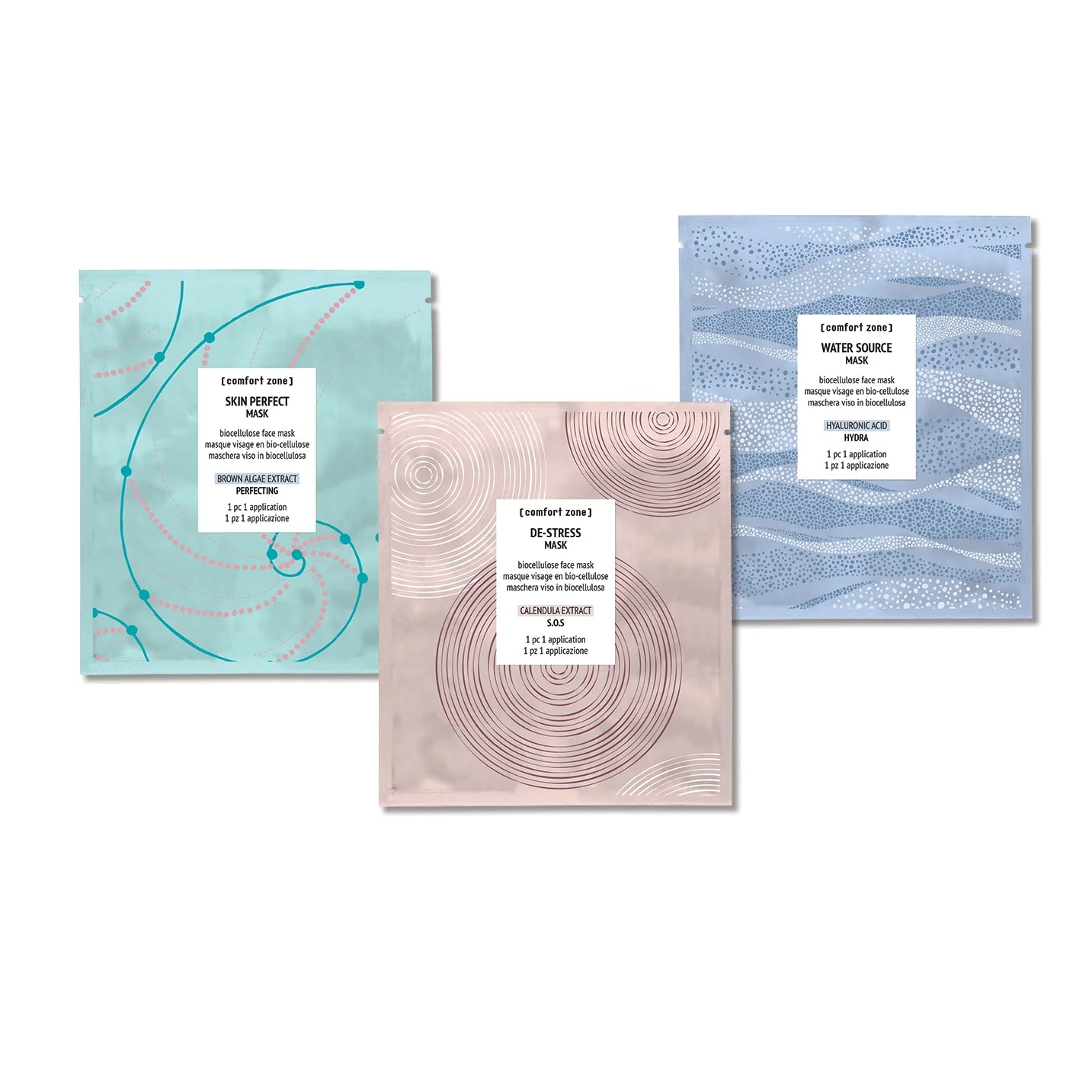 Comfort Zone: SET SHEET MASK TRIO  A complete sheet mask set for ultimate hydration -
