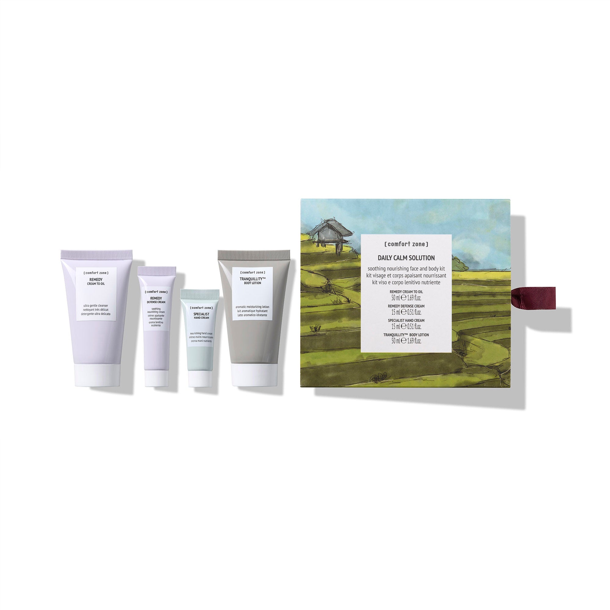 Comfort Zone: KIT DAILY CALM SOLUTION Soothing nourishing face and body kit-
