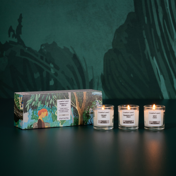【アロマキャンドル5個セット】 コンフォートゾーンTRANQUILLITY™ Aromatic candle trio CANDLE SET [Comfort Zone]