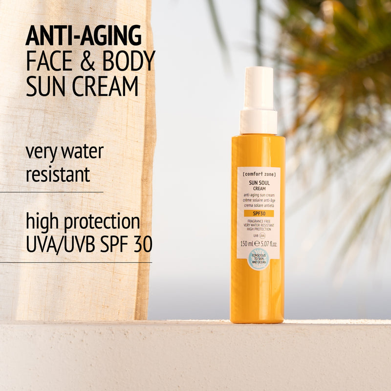 Comfort Zone: SUN SOUL CREAM SPF 30 Anti-aging face &amp; body sun cream - long lasting-
